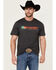 Image #1 - Wrangler Men's Mexico Flag Logo Short Sleeve Graphic Print T-Shirt, Charcoal, hi-res