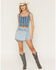 Image #1 - Levi's Women's Light Wash Denim Skort, Light Wash, hi-res
