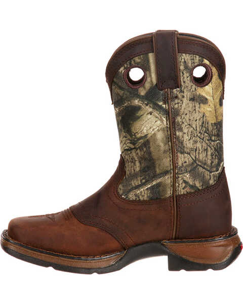 Lil' Durango Boys' Camo Saddle Western Boots - Square Toe , Camouflage, hi-res