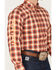 Image #3 - Ariat Men's Nayel Stretch Plaid Pro Button Down Western Shirt , Red, hi-res