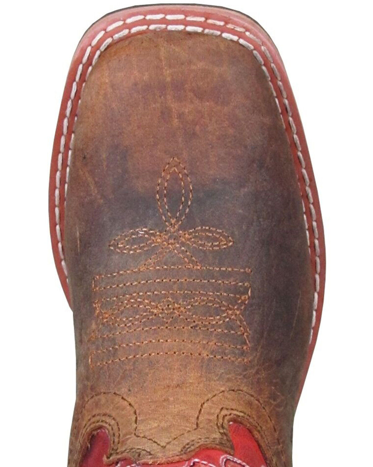 Image #2 - Smoky Mountain Boys' Jesse Western Boots - Square Toe, Brown, hi-res