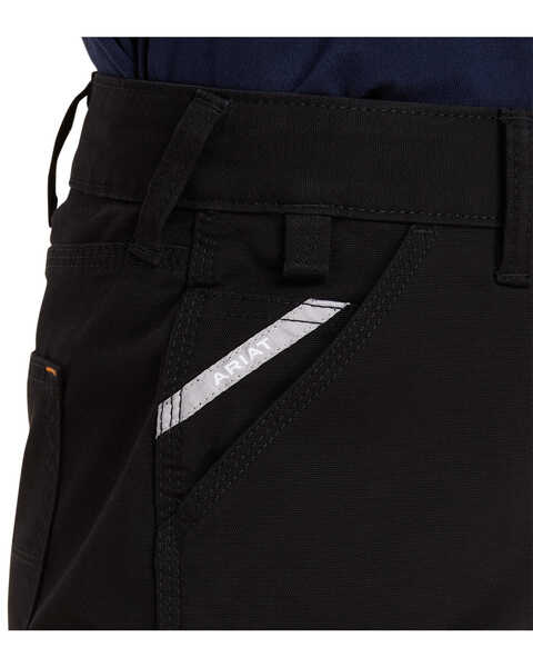 Image #3 - Ariat Women's Rebar DuraStretch Made Tough Shorts, Black, hi-res