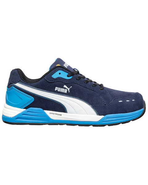Puma Safety Men's Airtwist Work Shoes - Soft Toe, Blue, hi-res
