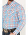Image #3 - Wrangler Men's Logo Plaid Print Long Sleeve Western Snap Shirt, Multi, hi-res