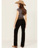 Image #3 - Ariat Women's Ella Bootcut Stretch Denim Jeans, Black, hi-res
