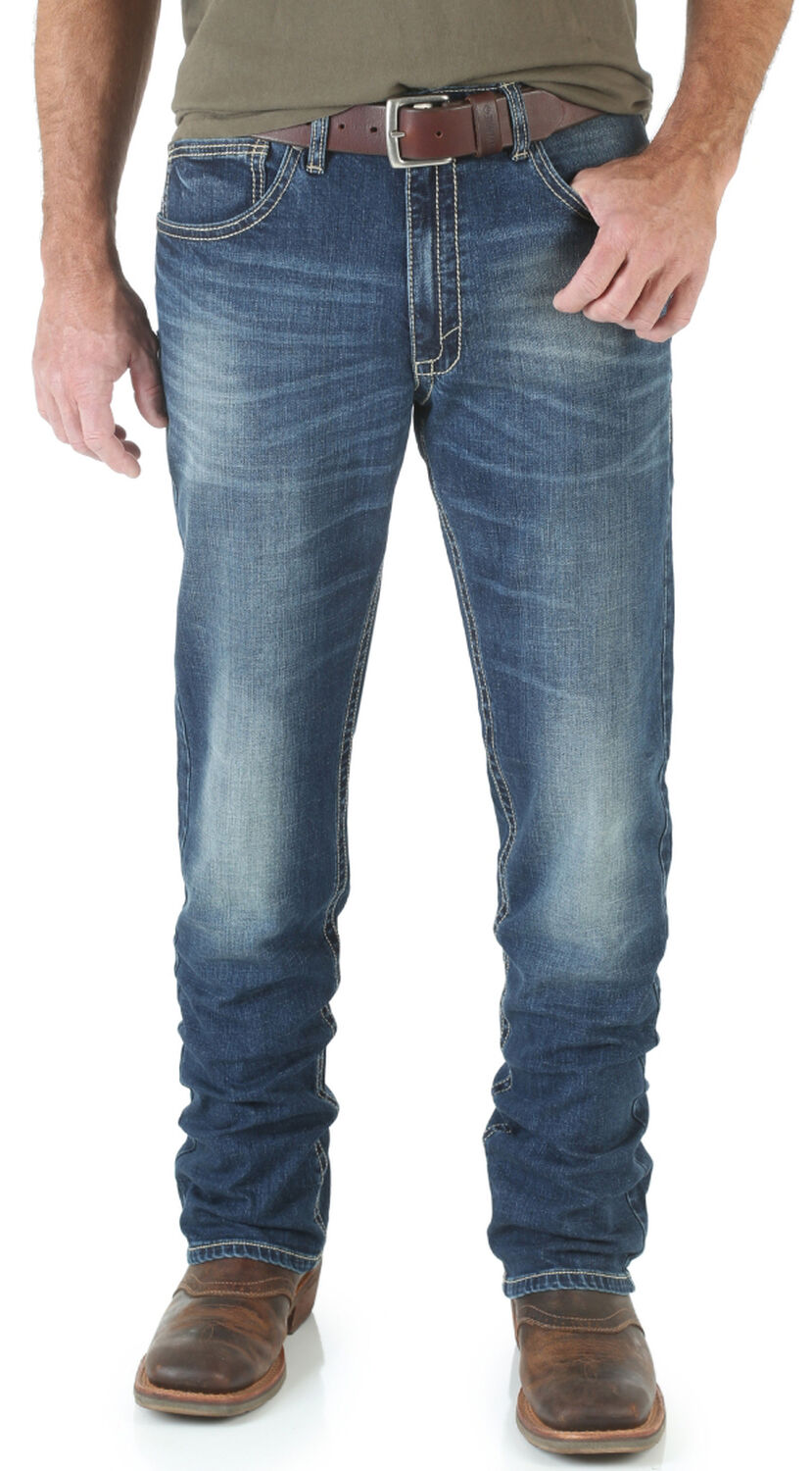 Image #3 - Wrangler 20X Men's Midland 42 Vintage Slim Bootcut Jeans, Denim, hi-res