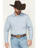 Image #1 - Gibson Trading Co Men's Campfire Solid Long Sleeve Snap Stretch Western Shirt - Big, Blue, hi-res