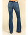 Rock & Roll Denim Women's Medium Dark Flare Jeans , Blue, hi-res