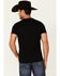 Image #4 - Rock & Roll Denim Men's Flag Logo Graphic Short Sleeve T-Shirt , Black, hi-res