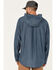 Image #4 - Brothers and Sons Men's Striped Pullover Hooded Long Sleeve Western Flannel Shirt, Blue, hi-res