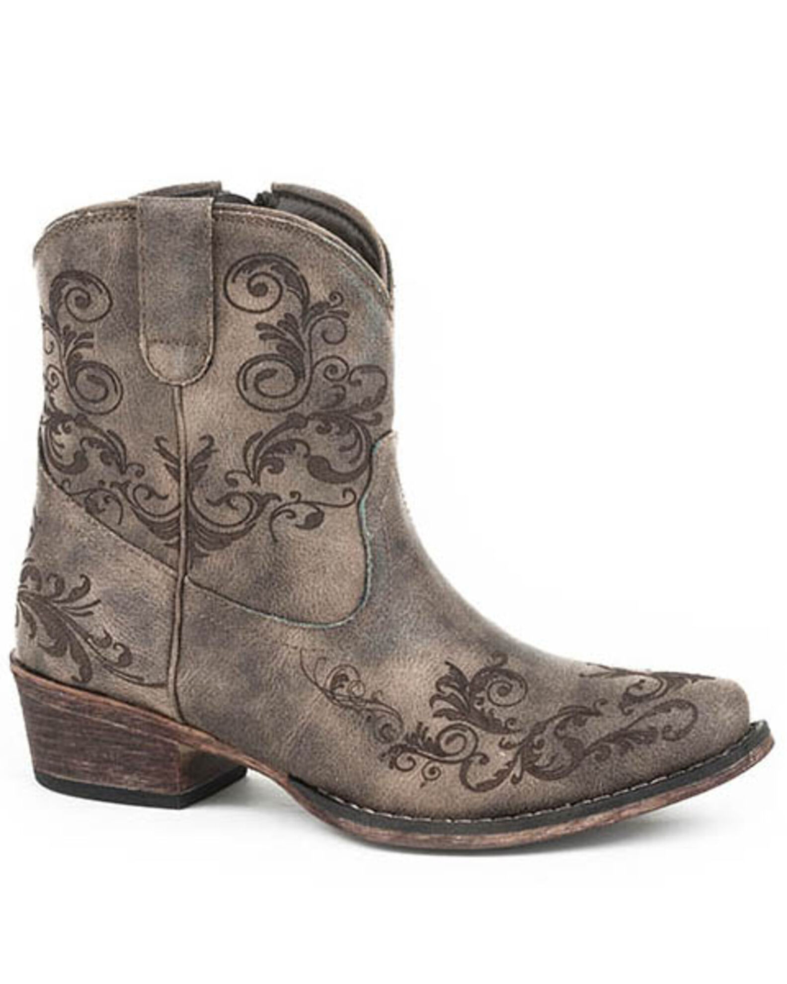 Roper Women s Vintage Faux Leather Western Boots Snip Toe