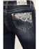Image #2 - Grace in LA Women's Medium Wash Low Rise Floral Embroidered Pocket Stretch Bootcut Jeans, , hi-res