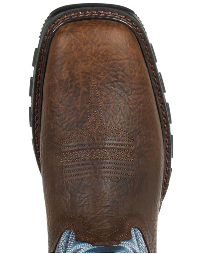 Durango Men's Maverick XP Western Work Boots - Soft Toe, Brown, hi-res