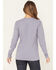 Image #4 - Carhartt Women's Loose Fit Heavyweight Long Sleeve Logo Graphic Work T-Shirt, Lavender, hi-res