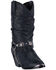 Image #1 - Dingo Women's Supple Pigskin Western Boots - Pointed Toe, Black, hi-res