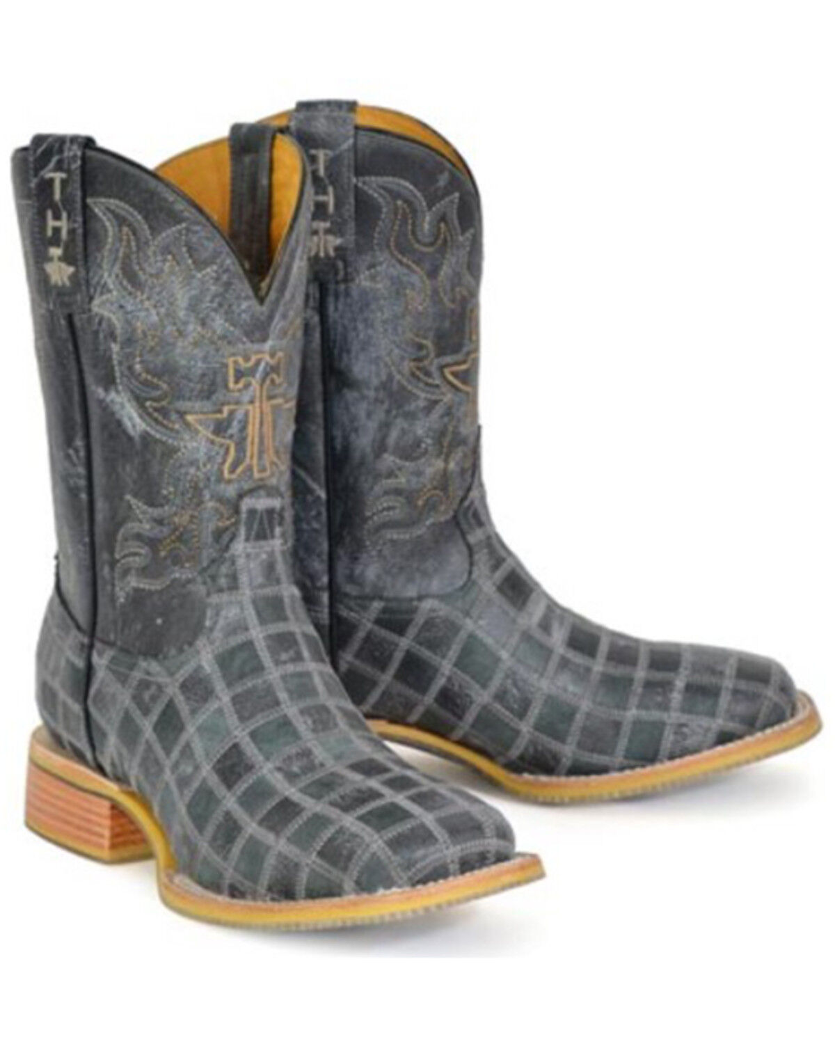 Image #1 - Tin Haul Men's King Of Clubs Western Boots - Broad Square Toe, Multi, hi-res