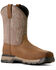 Image #1 - Ariat Men's Rebar Flex Pull-On Work Boots - Composite Toe, Brown, hi-res
