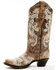 Corral Women's Glow White Embroidered Western Boots  - Snip Toe, Brown, hi-res