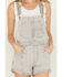 Image #3 - Free People Women's Light Wash Denim Novelty Ziggy Shortalls, Light Wash, hi-res