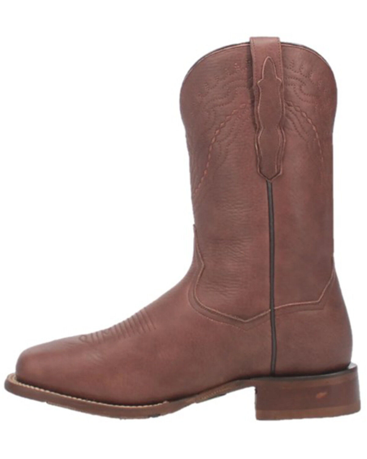 Image #3 - Dan Post Men's Milo Western Boots - Broad Square Toe, Brown, hi-res