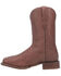 Image #3 - Dan Post Men's Milo Western Boots - Broad Square Toe, Brown, hi-res