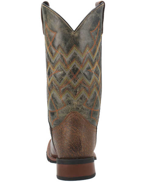 Image #4 - Laredo Men's Glavine Western Boots - Broad Square Toe, Brown, hi-res