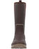 Image #4 - Muck Boots Women's Originals Tall Fleece Boots - Round Toe , Dark Brown, hi-res