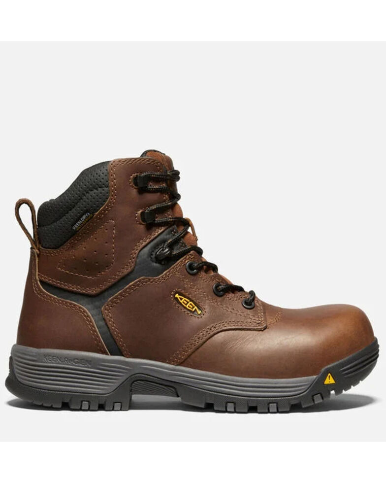 Keen Women's Chicago Waterproof Work Boots - Carbon Toe, Brown, hi-res