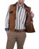 Image #2 - Scully Men's Two Tone Concealed Carry Suede Vest - Big, Coffee, hi-res