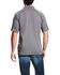 Image #2 - Ariat Men's Grey AC Pique Short Sleeve Polo Shirt , Grey, hi-res