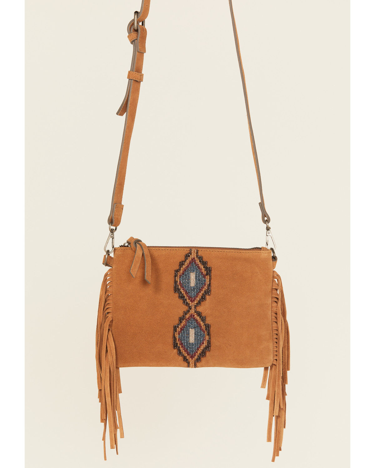Image #2 - Shyanne Women's Sierra Suede Crossbody Bag, Brown, hi-res
