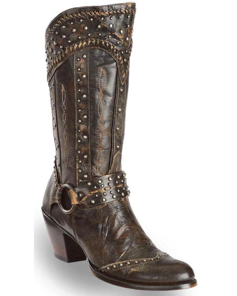 Dan Post Women S Sexy Back Studded Fashion Western Boots Round