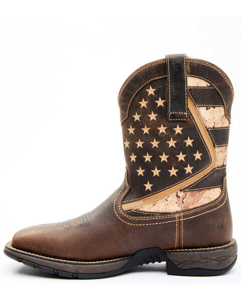 Image #4 - Cody James Men's Star Lite Performance Western Boots - Broad Square Toe, Brown, hi-res
