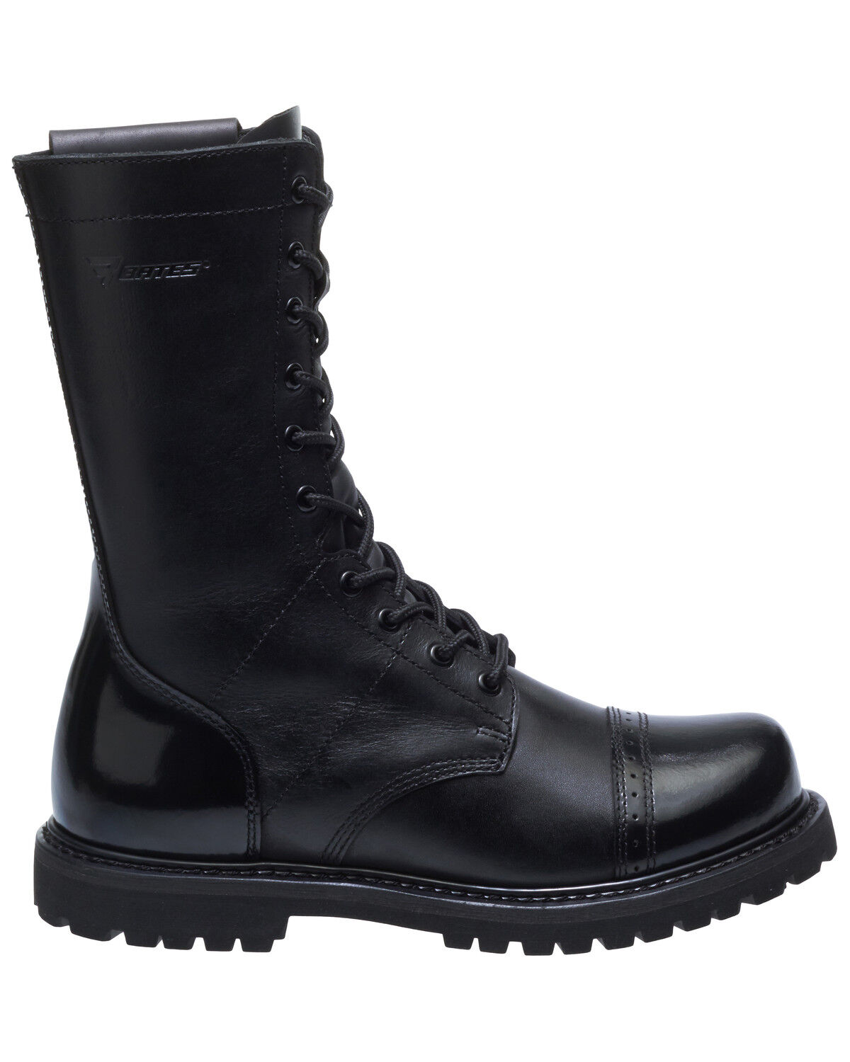 Image #2 - Bates Men's Paratrooper Work Boots - Soft Toe, Black, hi-res