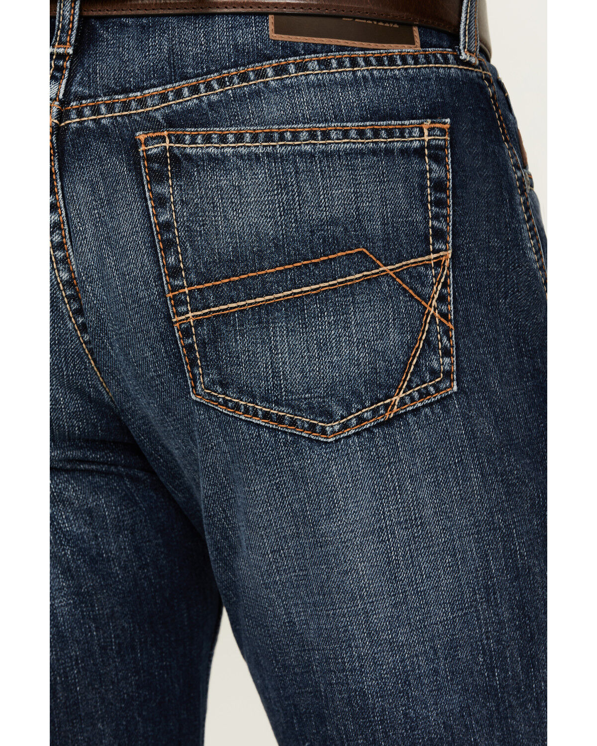 Image #4 - Ariat Men's M2 Bradford Cleveland Dark Wash Relaxed Bootcut Rigid Jeans - Big, Dark Wash, hi-res