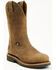 Image #1 - Cody James Men's USA Pull-On Work Boots - Composite Toe, Brown, hi-res