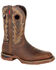 Image #1 - Rocky Men's Long Range Waterproof Western Boots - Square Toe, Distressed Brown, hi-res