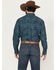 Image #4 - Cinch Men's Paisley Print Long Sleeve Button-Down Western Shirt, Blue, hi-res