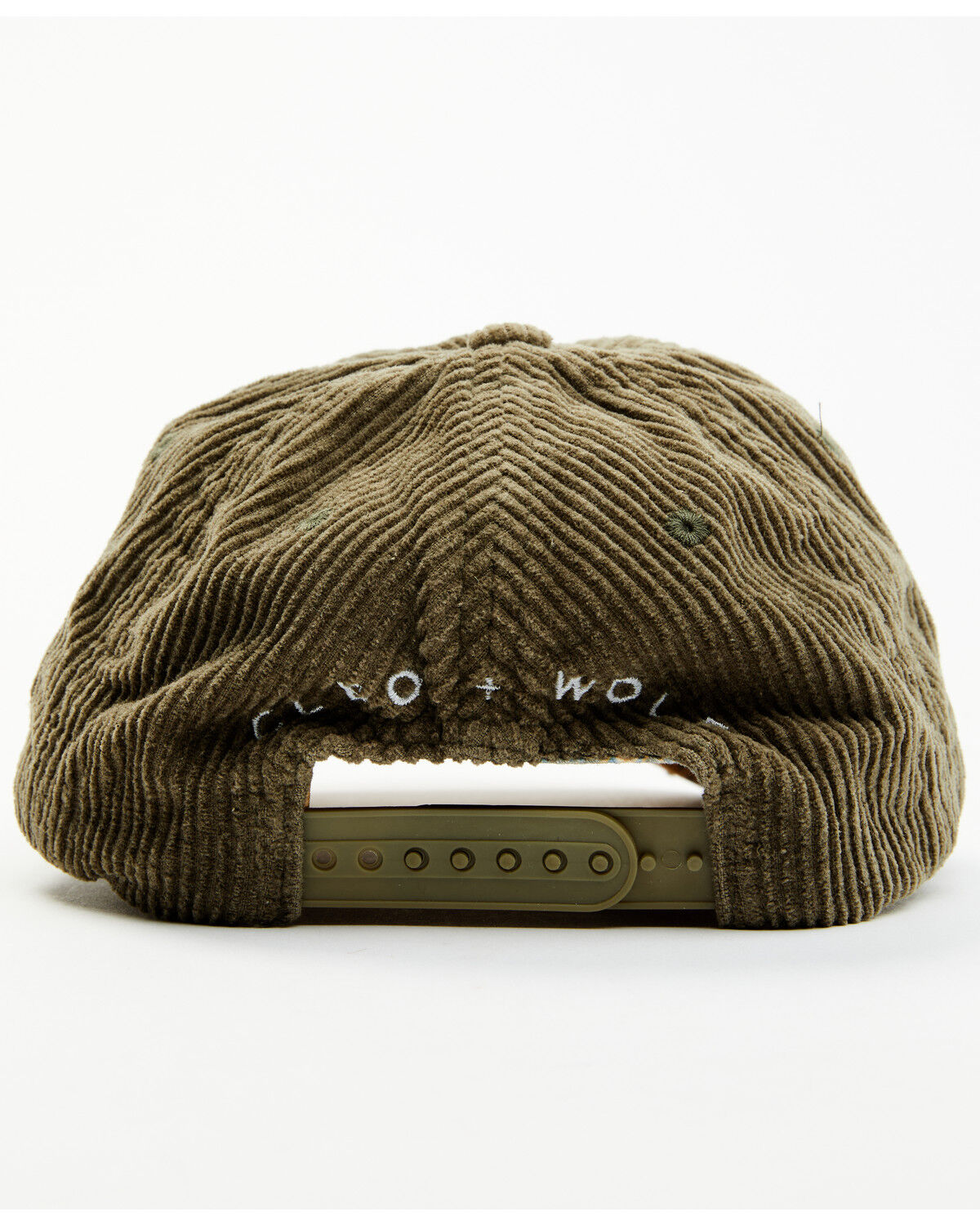 Image #3 - Cleo + Wolf Women's Solid Corduroy Ball Cap, Sage, hi-res