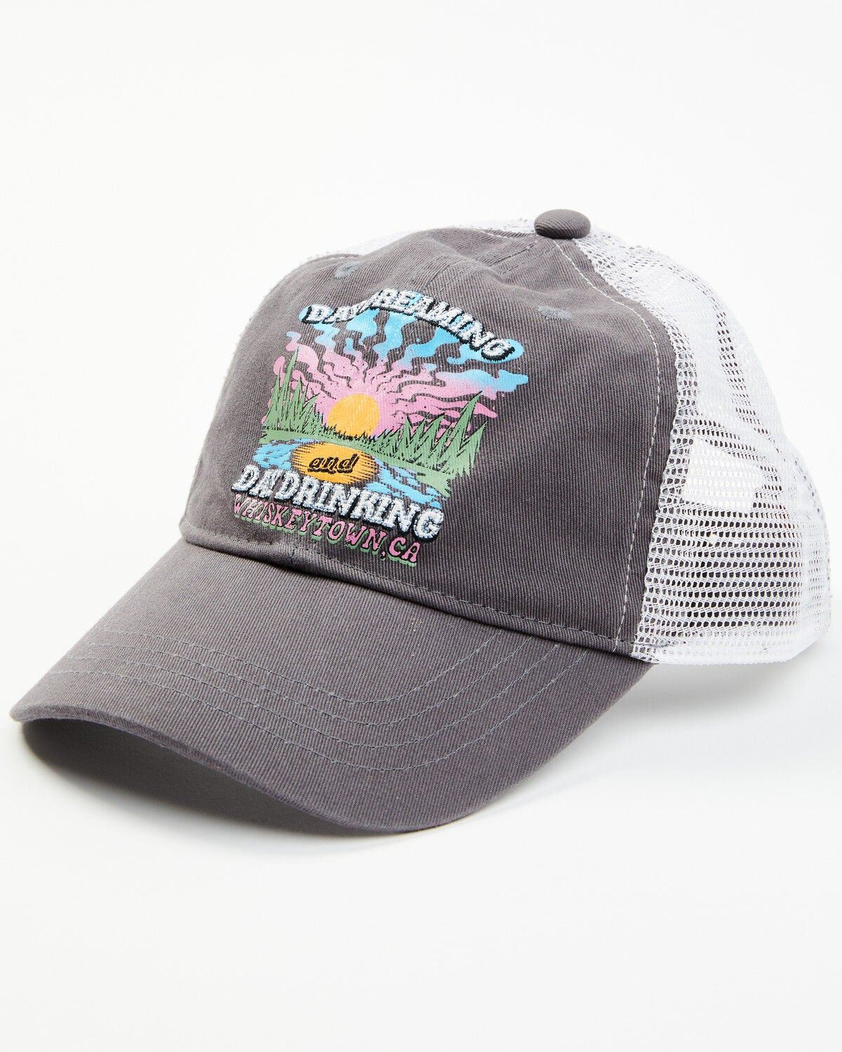 Image #1 - Cleo + Wolf Women's Day Dreaming & Day Drinking Ball Cap, Grey, hi-res