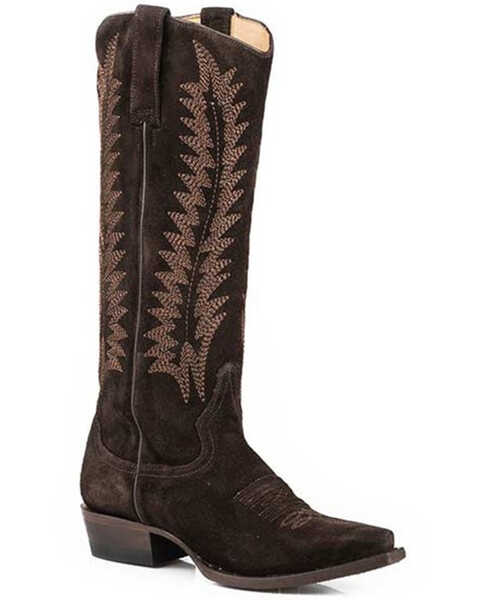 Stetson Women's Emme Western Boots - Snip Toe, Brown, hi-res