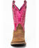 Image #4 - Shyanne Little Girls' Top Western Boots - Square Toe, Brown/pink, hi-res