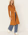 Image #2 - Shyanne Women's Faux Suede Crochet Duster Jacket, Caramel, hi-res