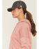 Image #3 - Carhartt Women's Oversized Midweight Graphic Work Hoodie, Rose, hi-res