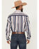 Image #4 - Cinch Men's Striped Long Sleeve Button-Down Western Shirt, Navy, hi-res
