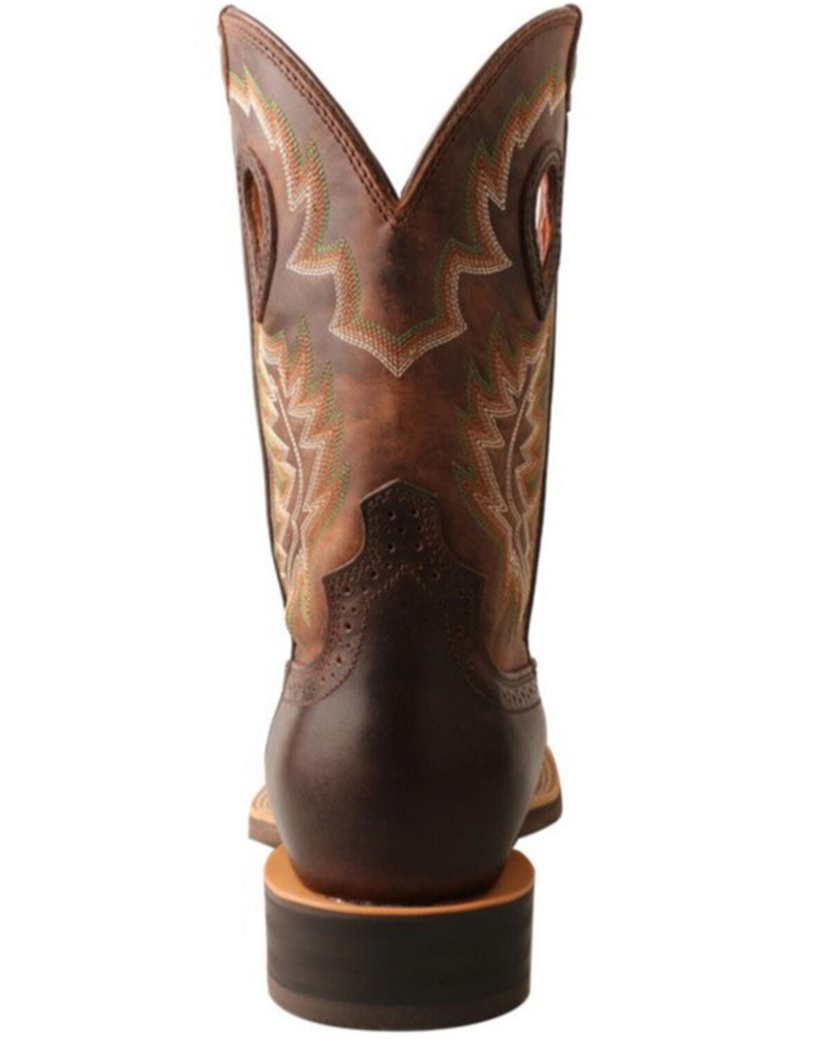 Image #5 - Twisted X Men's Ruff Stock Performance Western Boots - Square Toe, Dark Brown, hi-res