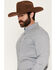 Image #2 - RANK 45&reg; Men's Stone Bluff Geo Print Long Sleeve Button-Down Stretch Western Shirt, Multi, hi-res