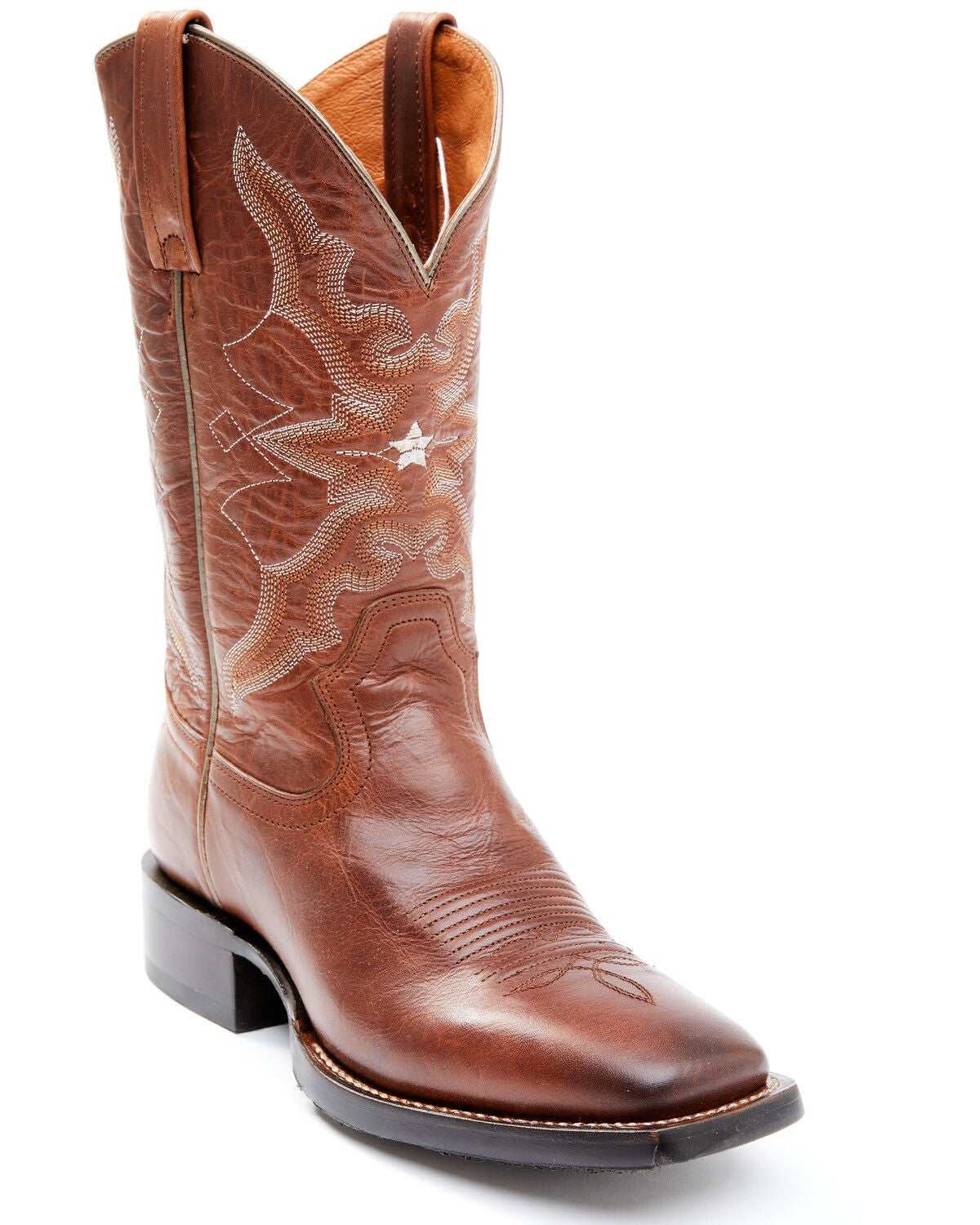 Idyllwind Women's Canyon Cross Western Performance Boots - Broad Square Toe, Cognac, hi-res