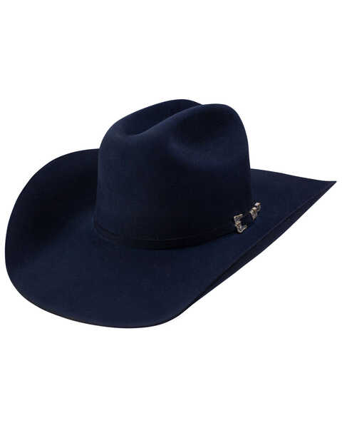 Image #1 - Resistol Grand 30X Felt Cowboy Hat , Navy, hi-res