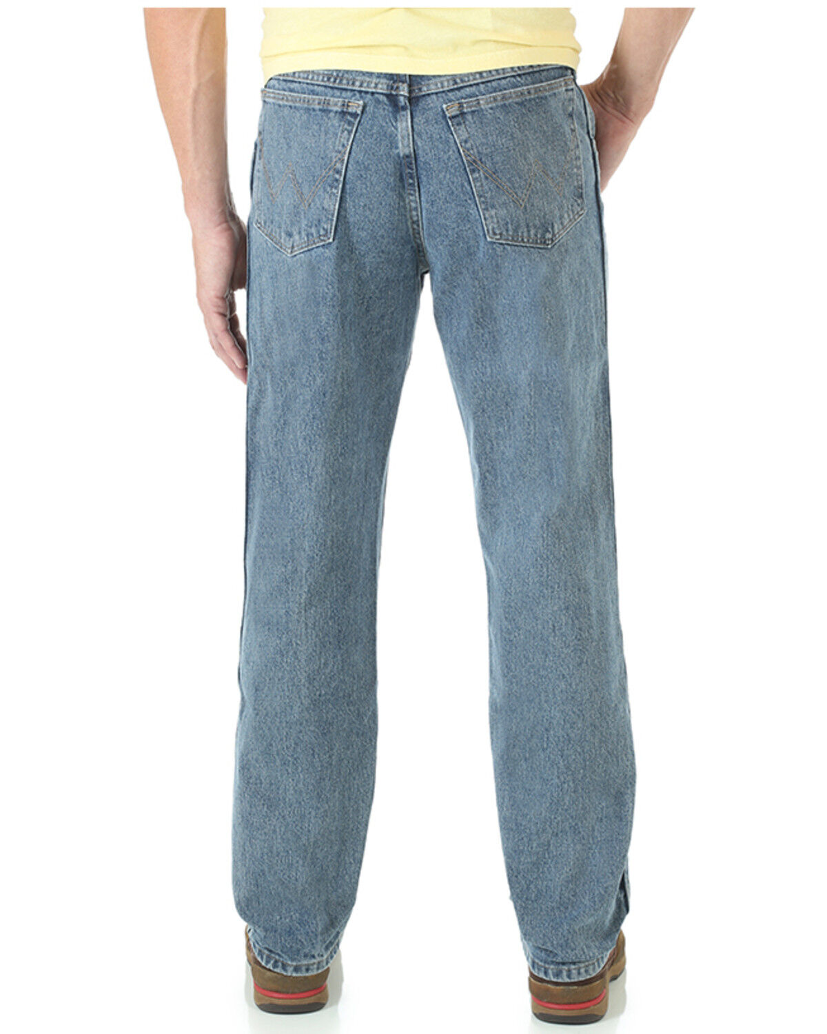 Image #3 - Wrangler Rugged Wear Men's Antique Indigo Wash Trail Trekker Relaxed Fit Jeans - Tall, Indigo, hi-res